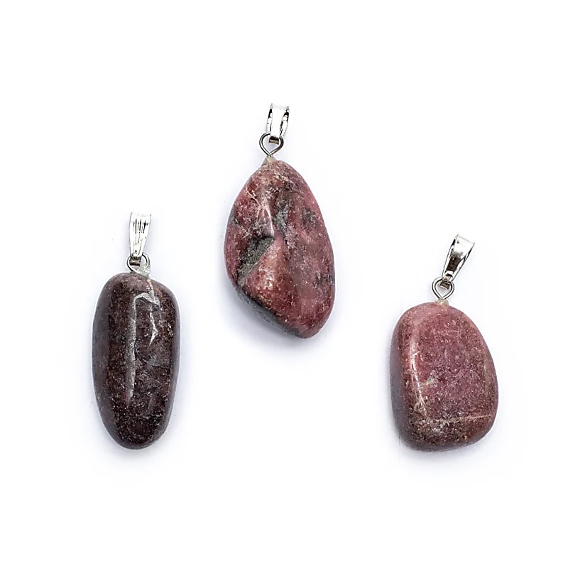 Pendentif Rhodonite avec crochet