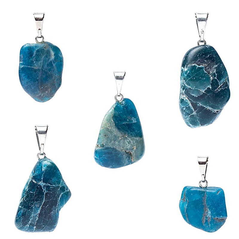 Pendentif en Apatite avec crochet