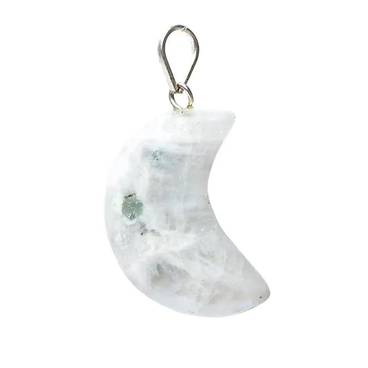 Pendentif Lune en Pierre de Lune