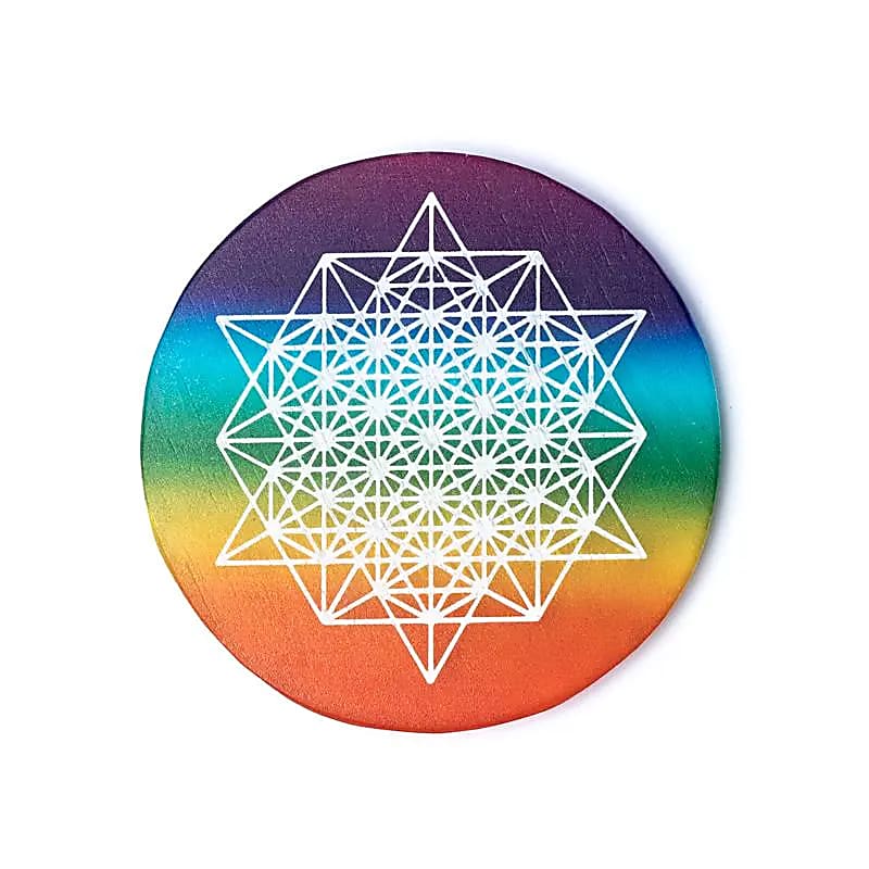 Sous-verres en Sélénite - Décoration bouddhiste