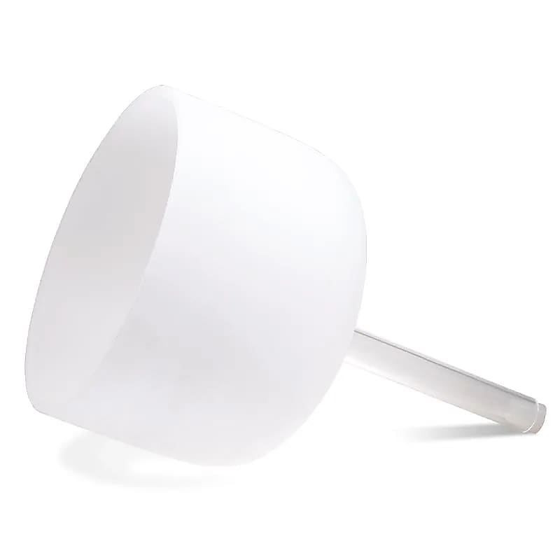 Bol chantant cristal blanc à manche 25 cm - LA, 432Hz - Astroia