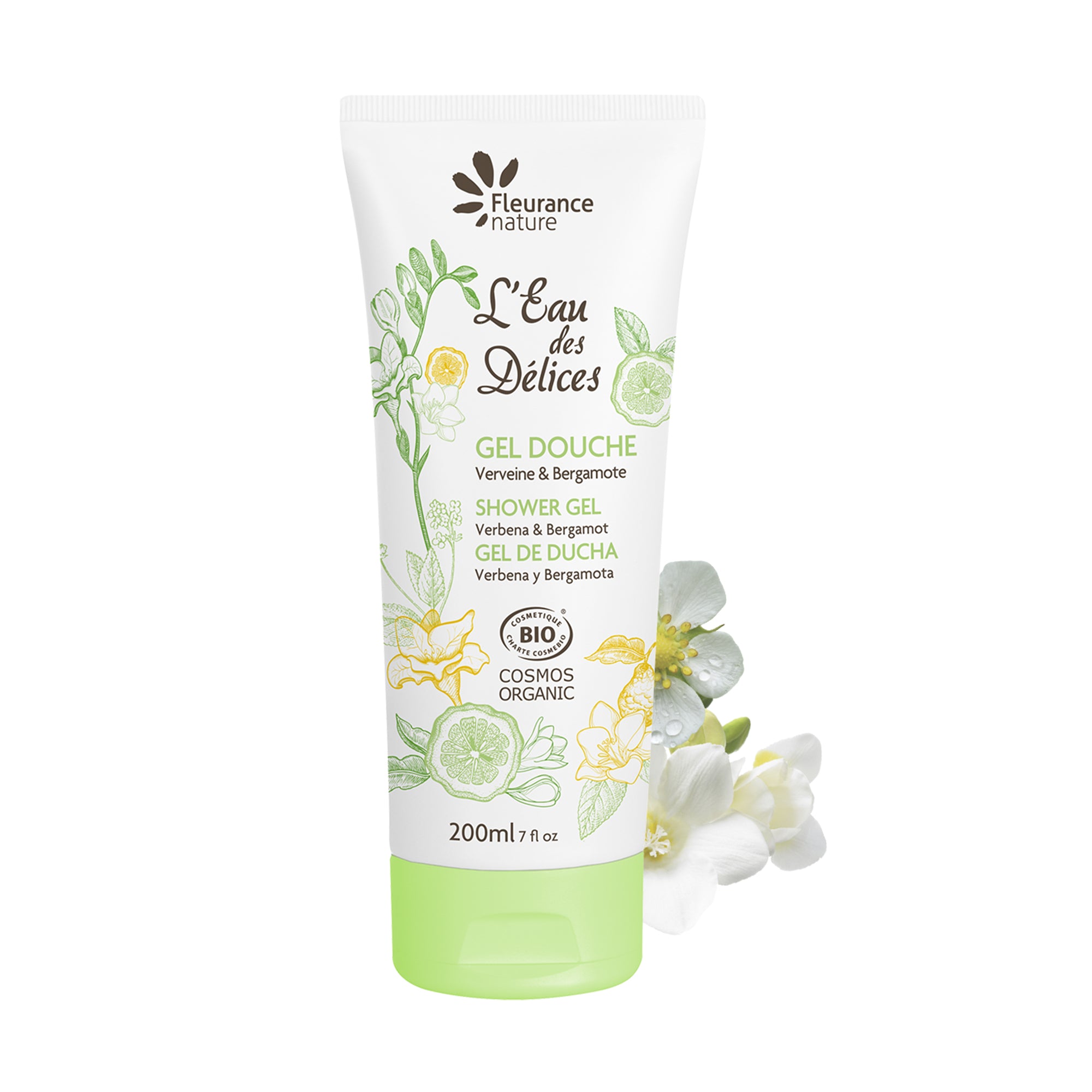 Gel Douche 200ml Verveine et Bergamote – Fraîcheur et Énergie Naturelle