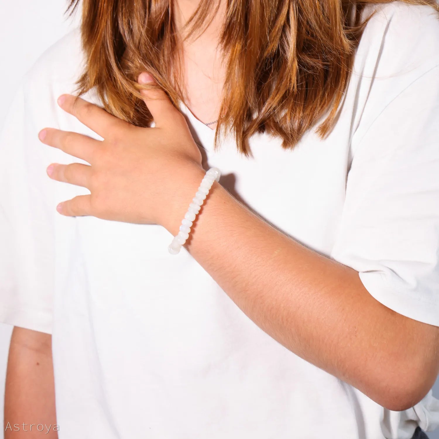 Bracelet Pierre de Lune à facettes 8mm