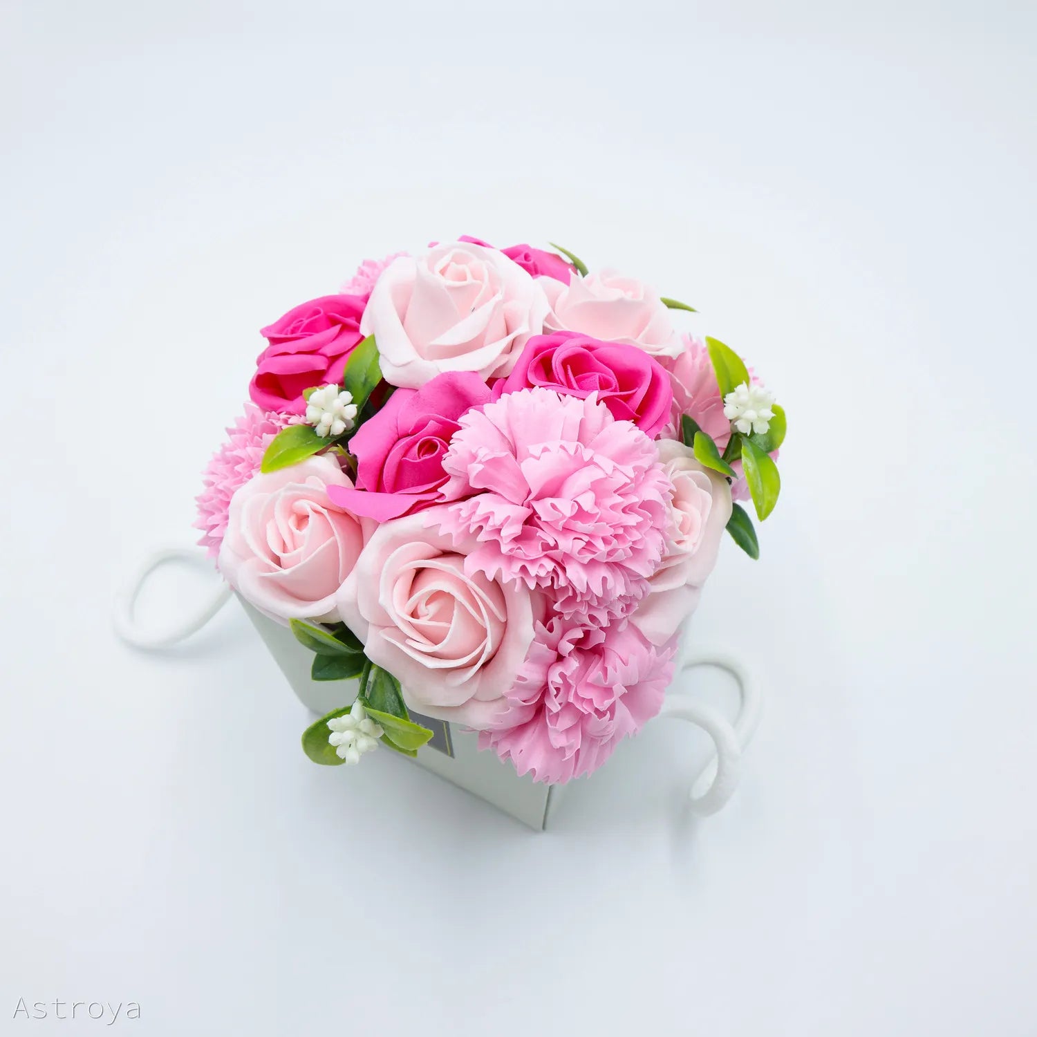 Panier de fleurs de savon