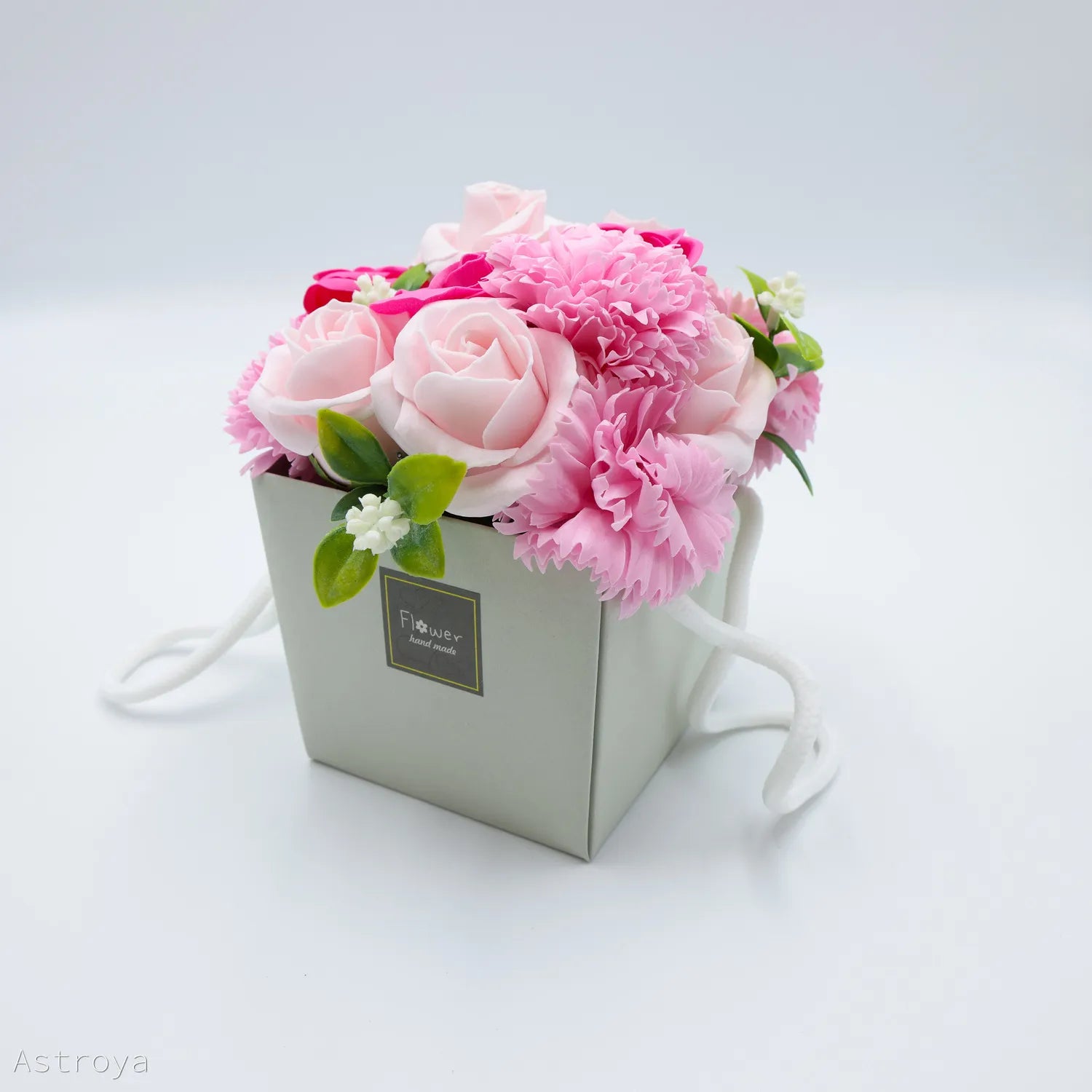 Panier de fleurs de savon