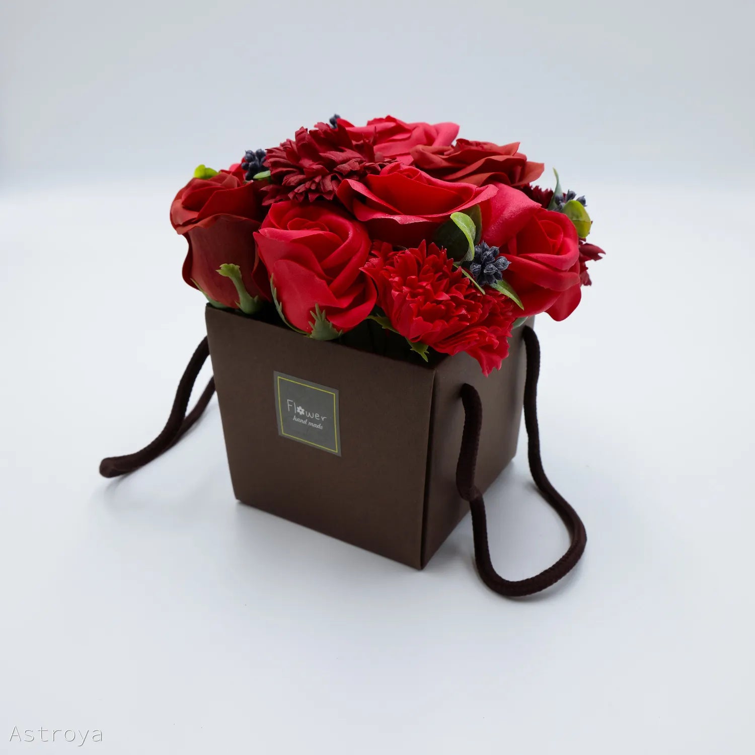 Panier de fleurs de savon