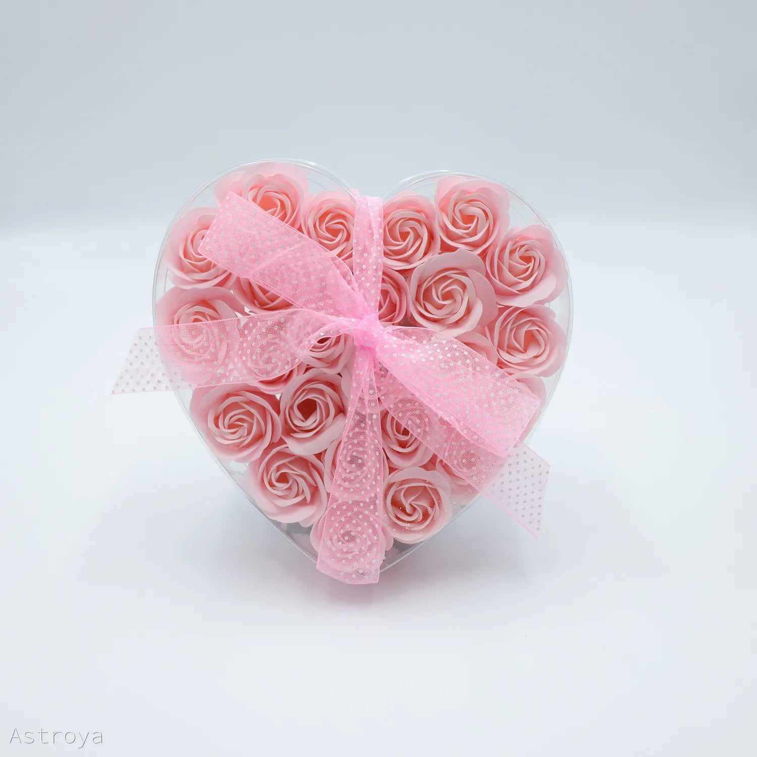 Fleurs de savon - Coeur de 24 roses