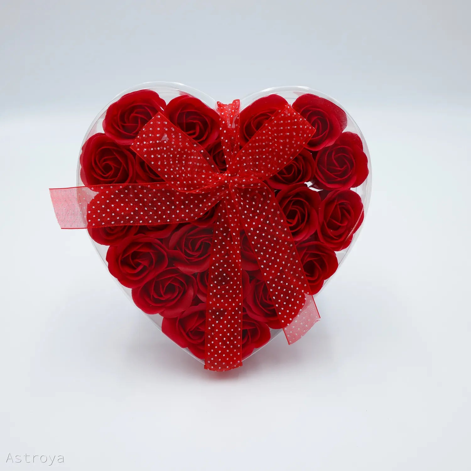 Fleurs de savon - Coeur de 24 roses