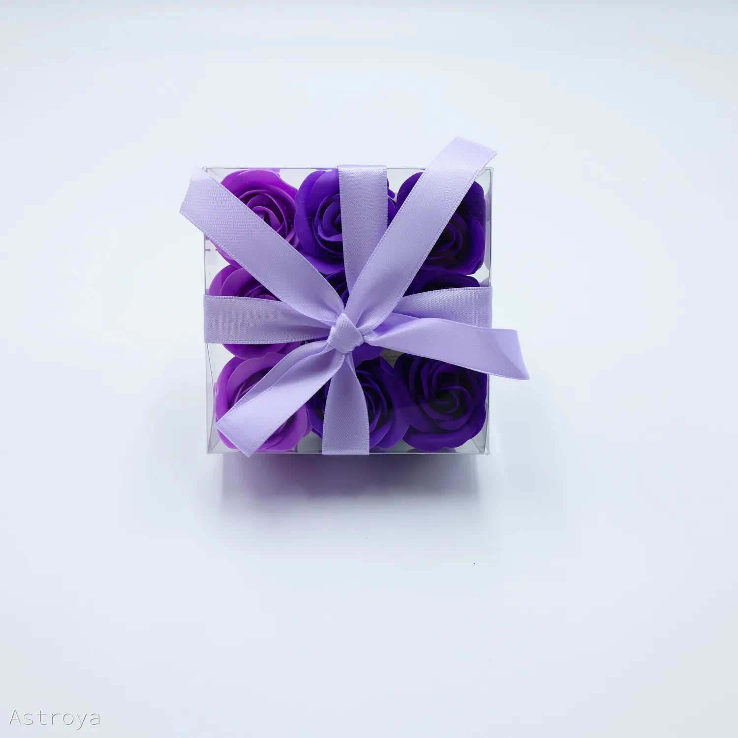 Boîte de 9 roses de savon