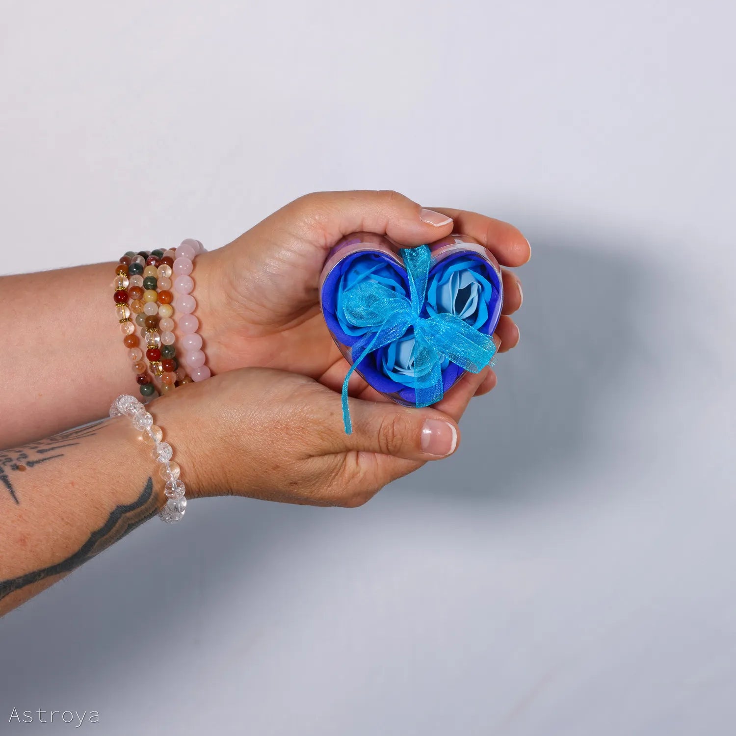 Fleurs de savon - Coeur de 3 roses