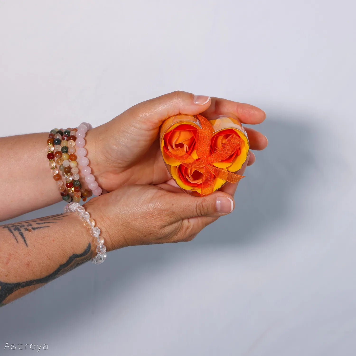 Fleurs de savon - Coeur de 3 roses