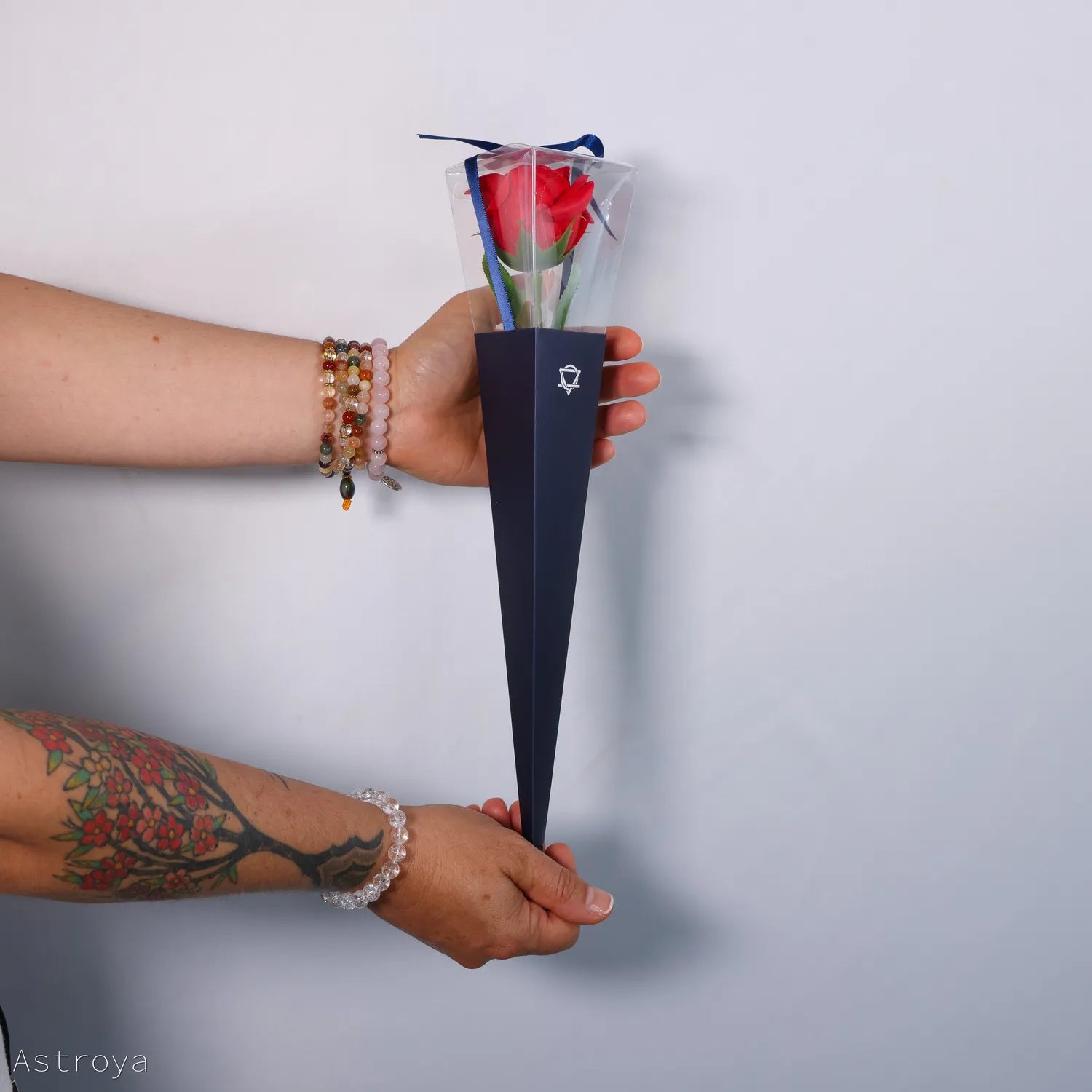 Fleur de savon - Rose avec tige