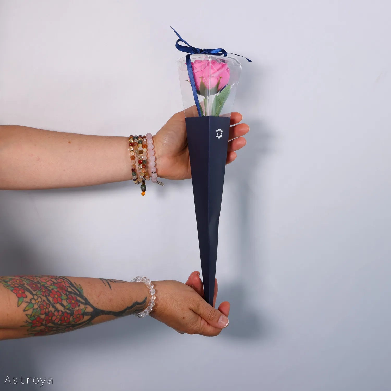 Fleur de savon - Rose avec tige