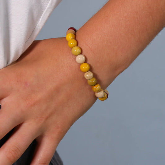 Bracelet Mookaite ou Jaspe Mokaïte 8mm