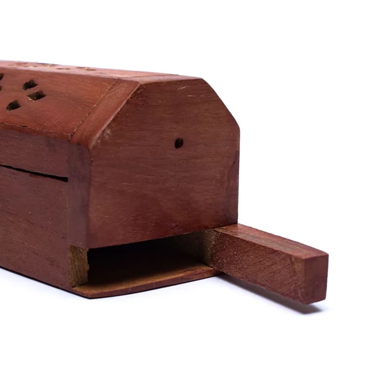 Boîte brûle encens en bois | 30 cm