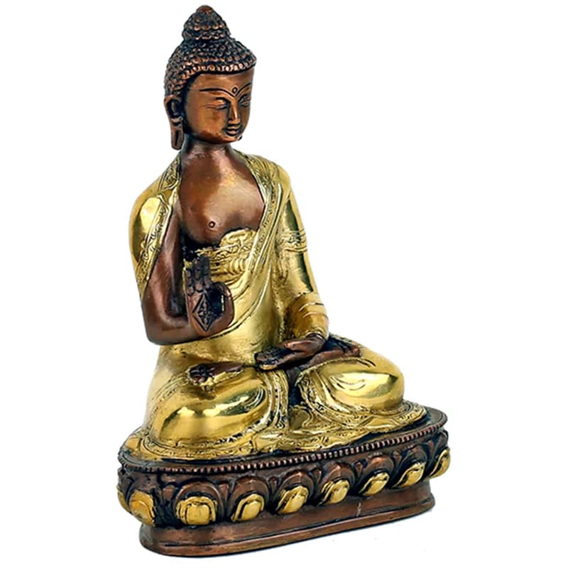 Bouddha Mudra Enseignement bichrome – vue 3