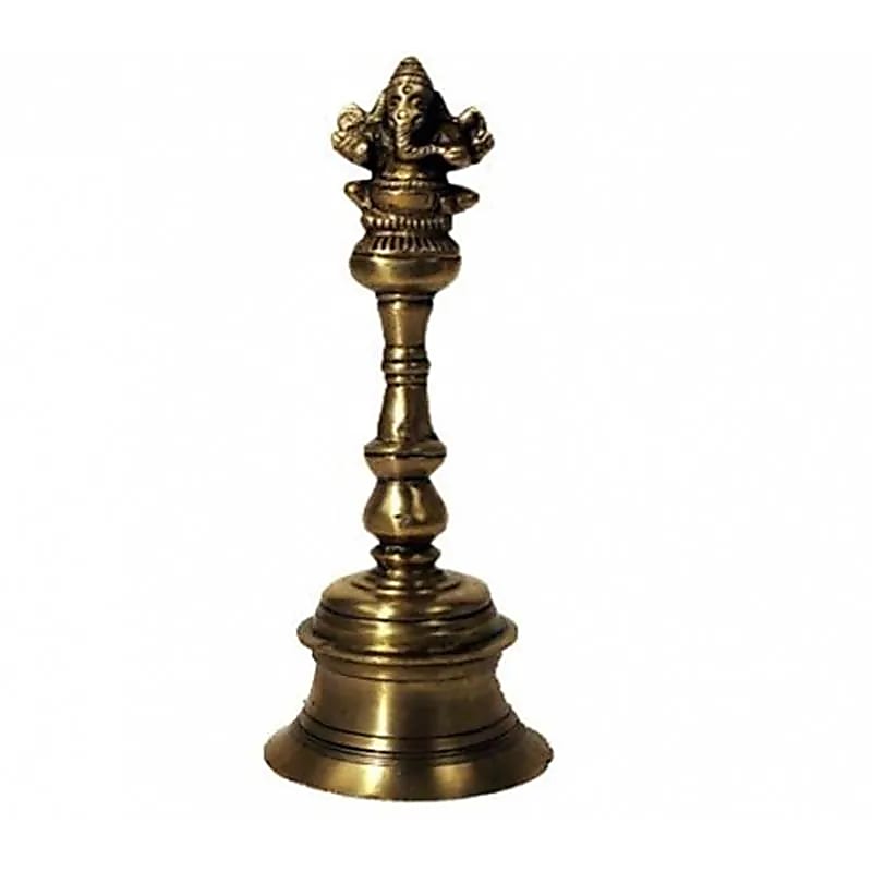 Cloche en bronze 17 cm - Ganesh -- 17 cm