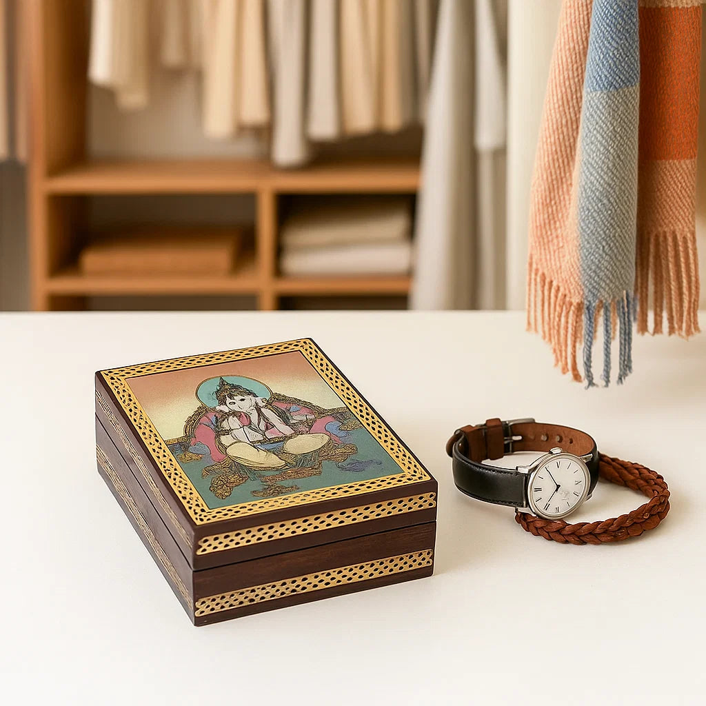 Boite à tarot ou bijoux Ganesh