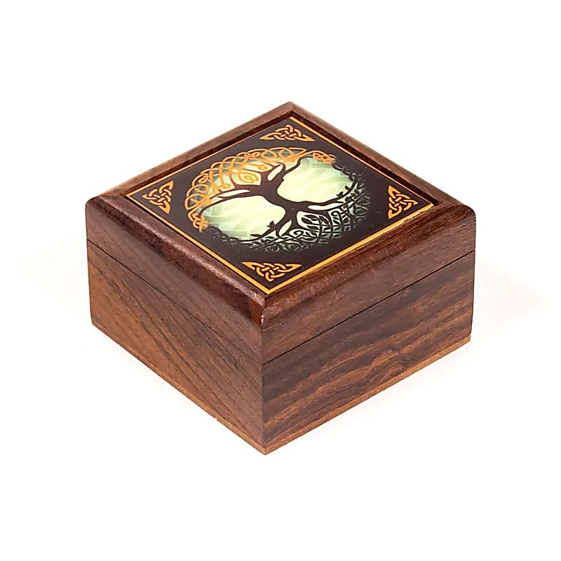 Boite en bois Arbre de vie pour bijoux