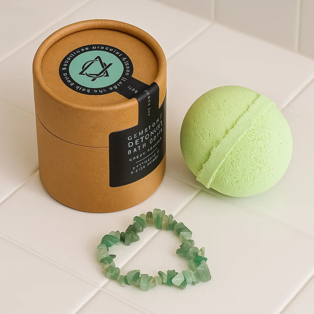 Bombe de bain & Bracelet Aventurine verte