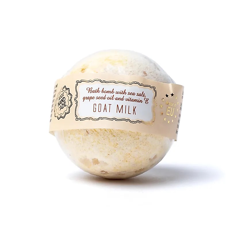 Bombe de bain Lait de chèvre emballée - rituel parfumé