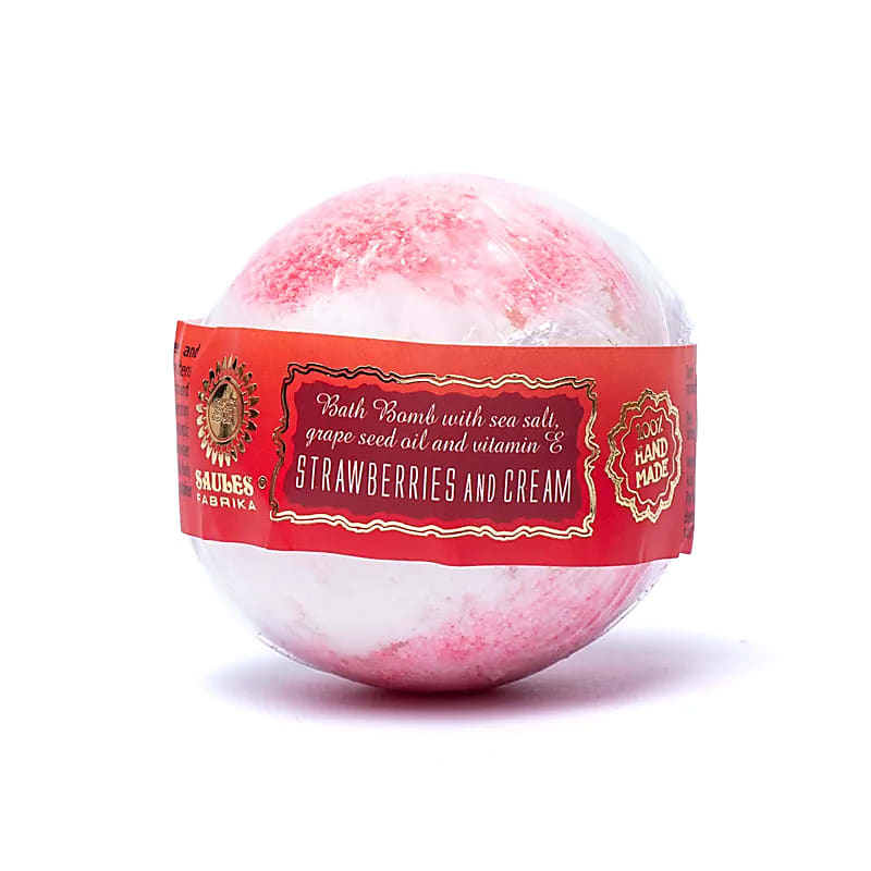 Bombe de bain - Fraises & Crème