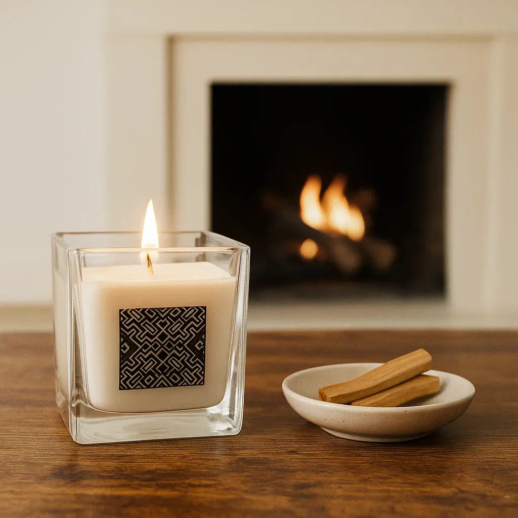 Bougie parfumée cire de colza Palo santo