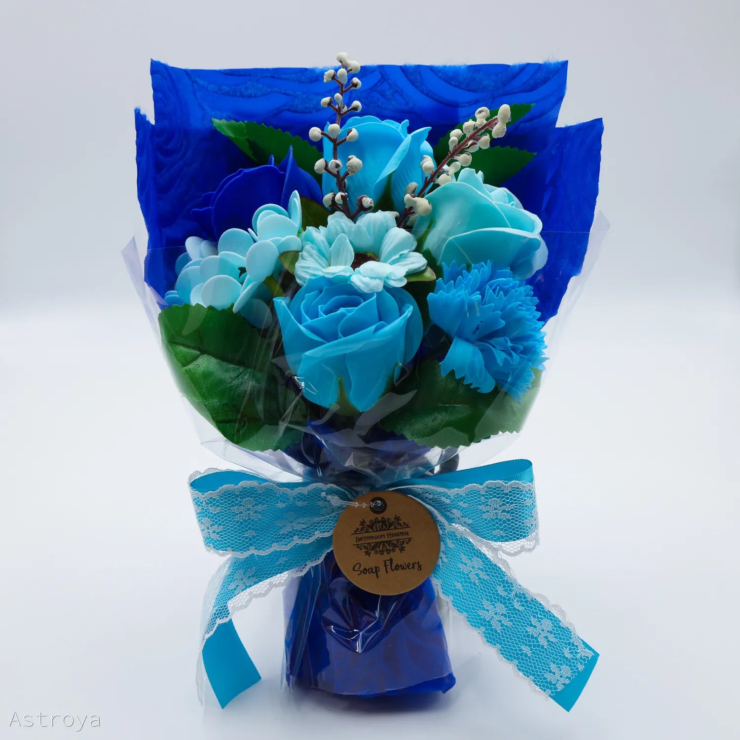Bouquet de Fleurs de savon Bleu