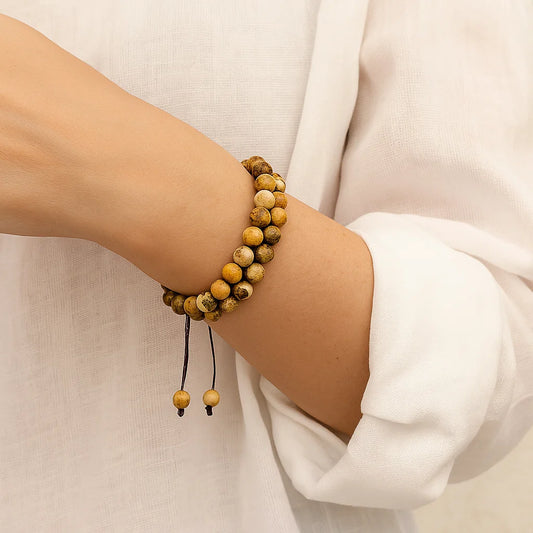 Bracelet Jaspe double rang