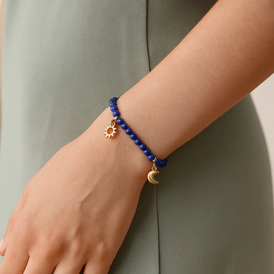 Bracelet Lapis Lazuli | charms Astres