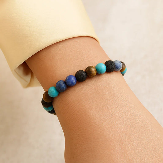 Bracelet multi pierre - 8 mm