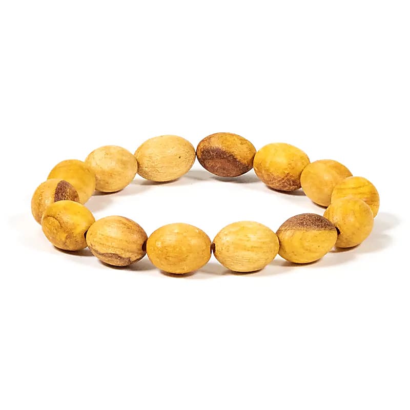 Bracelet Palo Santo perles ovales - 10 mm