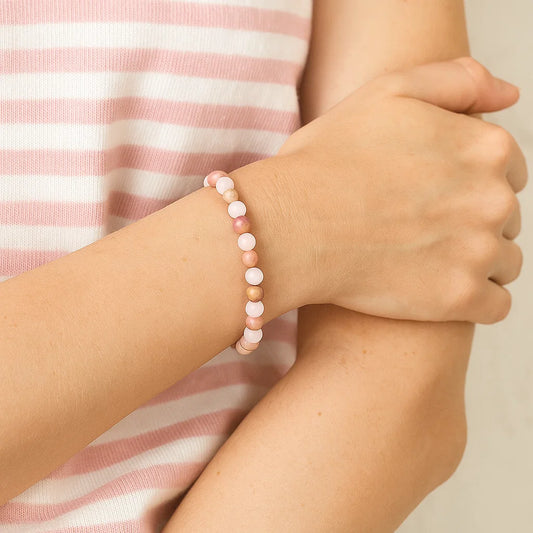 Bracelet Quartz Rose / Thulite