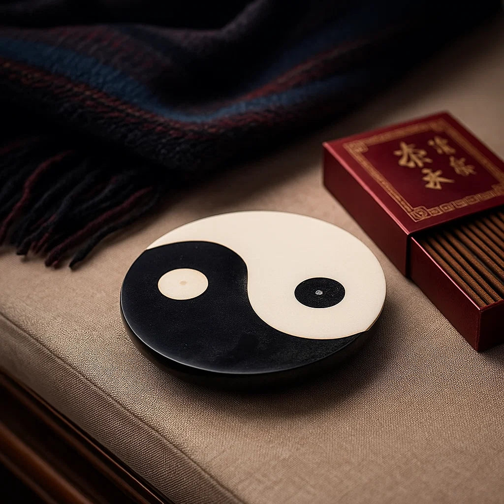 Brûleur encens cônes et bâtons - Yin Yang
