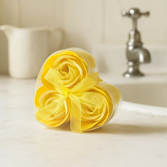 Fleurs de savon - Coeur de 3 roses