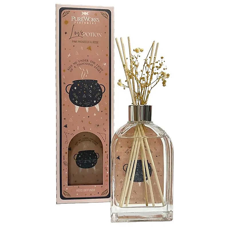 Diffuseur de parfum Philtre d’Amour avec packaging – Pink Prosecco & Roses