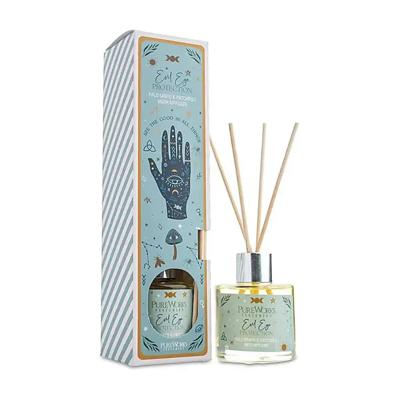 Diffuseur de parfum Protection du Mauvais Œil petit format avec packaging – Palo Santo & Patchouli