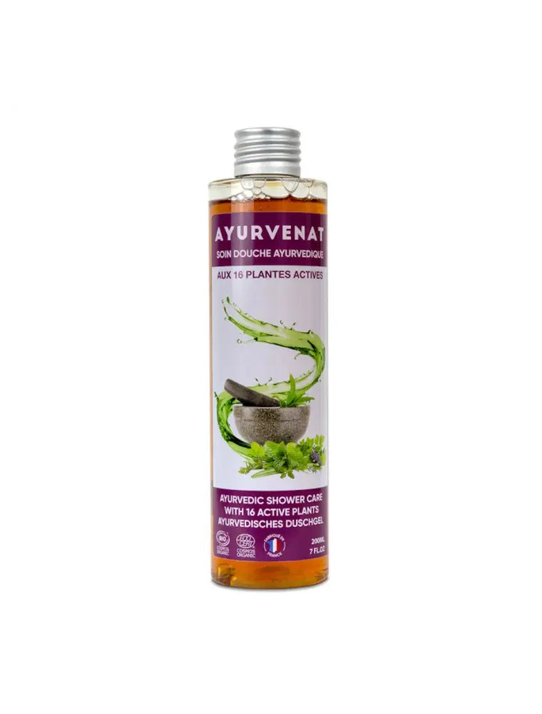 Gel douche 16 herbes ayurvédiques bio Ayurvénat – Soin naturel & revitalisant