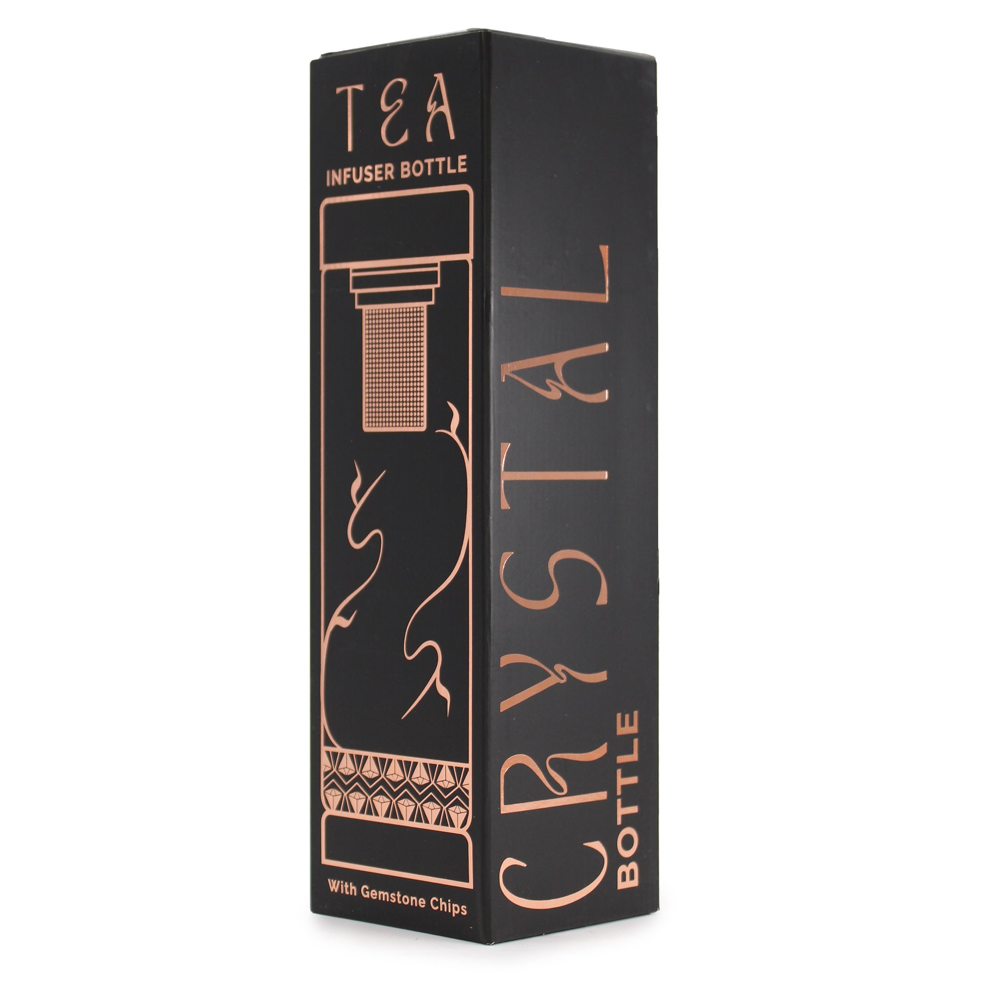 Coffret cadeau écologique du thermos infuseur à thé avec jaspe rouge