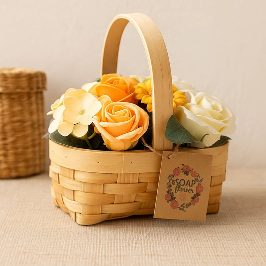 Panier de fleurs de savon - M