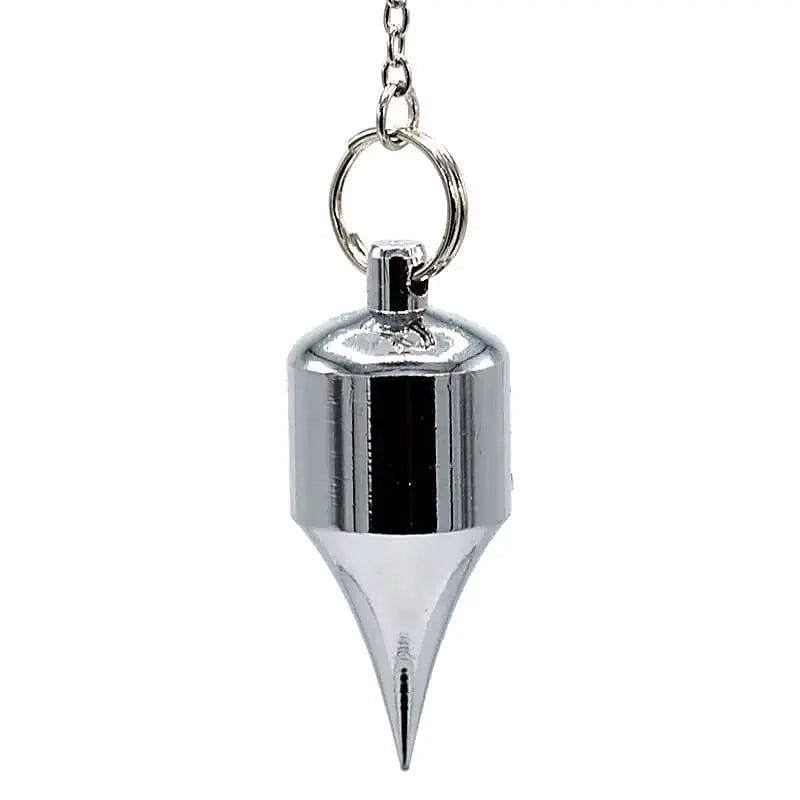 Pendule cylindrique en laiton chromé