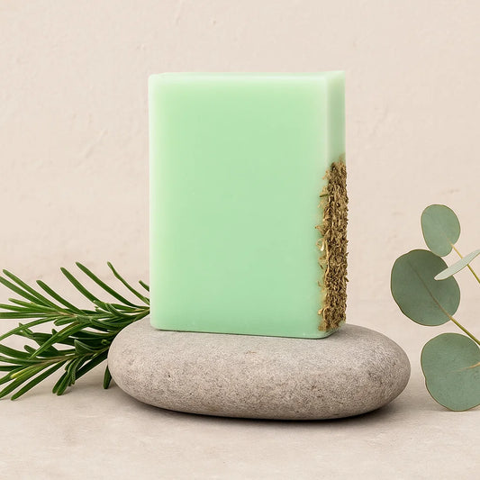 Savon Artisanal à l'Huile de Coco - Romarin et Eucalyptus