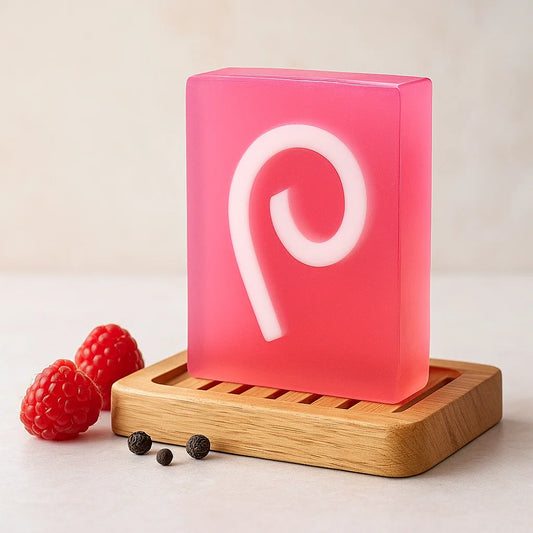 Savon Artisanal à l'Huile de Coco - Framboise Poivrée