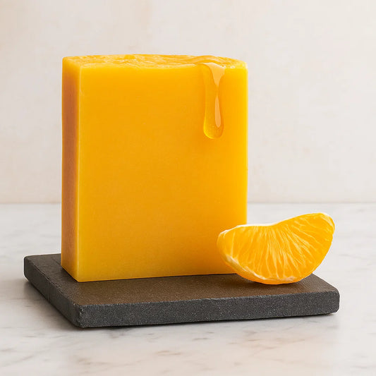 Savon Artisanal à l'Huile de Coco - Mandarine et Miel