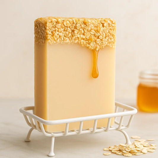 Savon Artisanal à l'Huile de Coco, Miel et Céréales