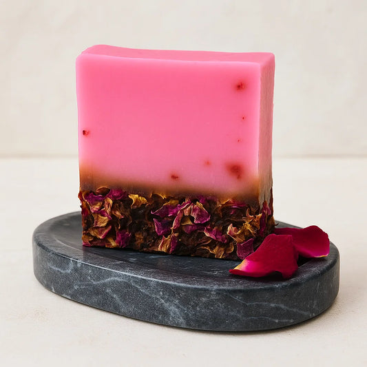 Savon Artisanal à l'Huile de Coco - Bouquet de Roses