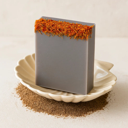 Savon Artisanal à l'Huile de Coco, Sel de Mer et Mousse Fraîche