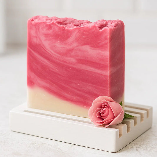 Savon Artisanal Huile d'Olive et Rose Musquée
