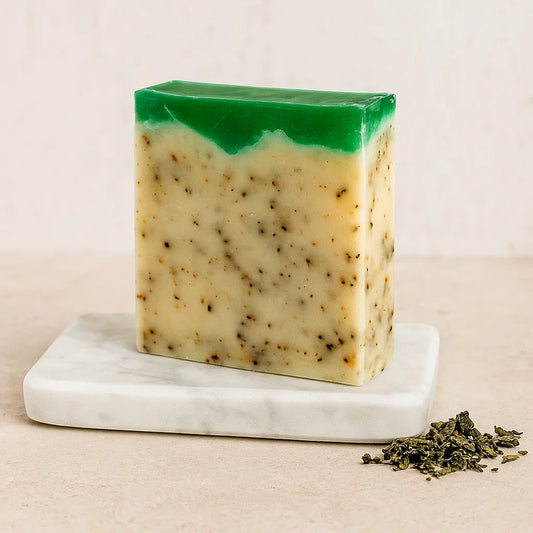 Savon artisanal Huile d'Olive et Thé Vert