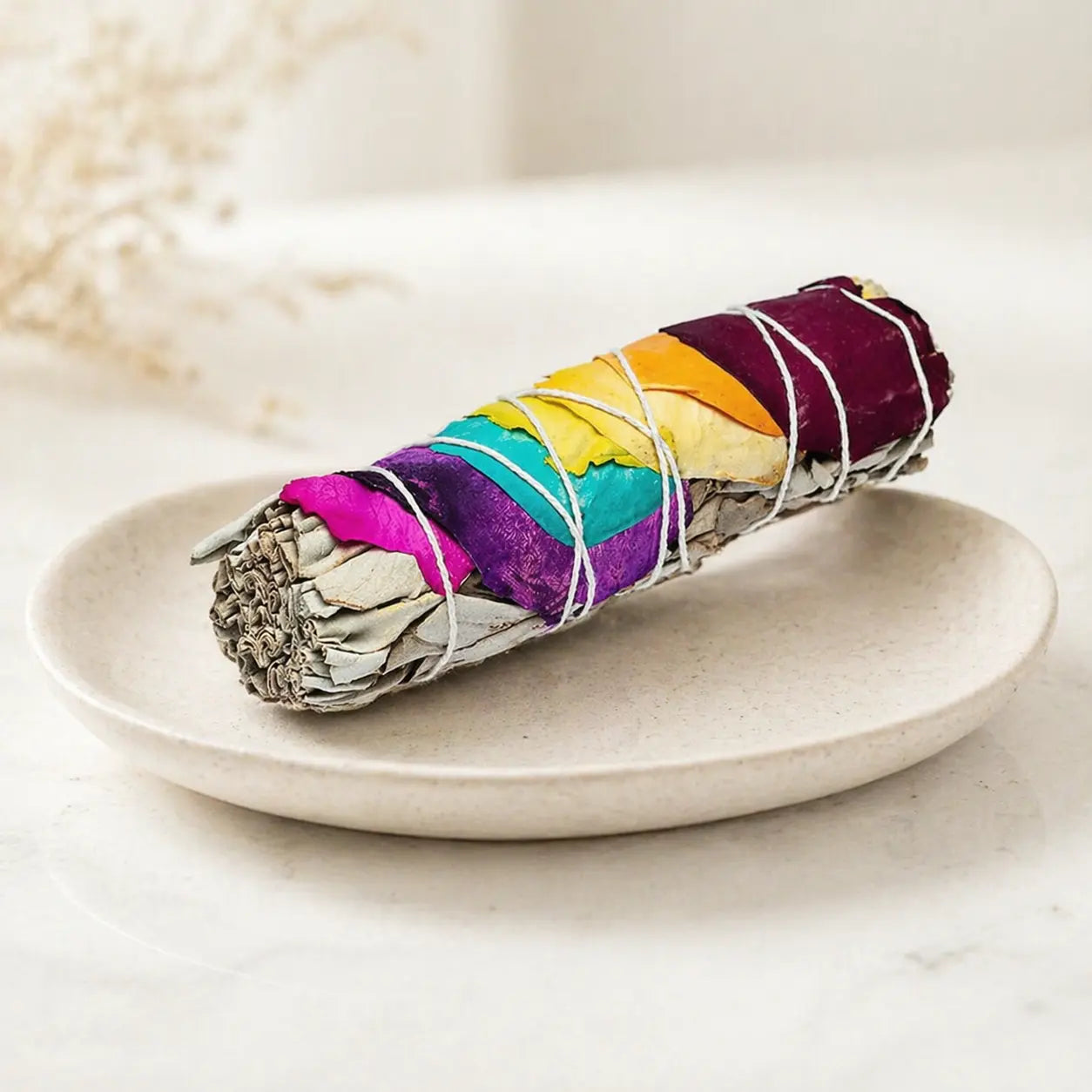 Smudge Sauge blanche + Rose - 7 chakras